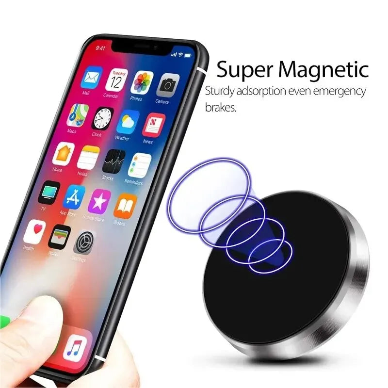 Magnetic Phone Car Holder Stand Universal Magnetic Mount Bracket Stick on Car Dashboard Wall for iPhone Samsung Xiaomi Huawei