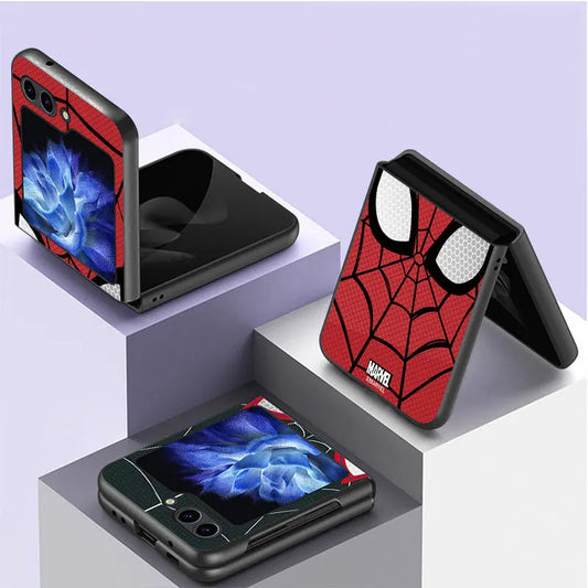 Marvel Spider Man Case for Samsung Galaxy Z Flip 6 5G Z Flip 4 5G Z Flip 3 Z Flip5 ZFlip3 ZFlip5 Hard PC Shockproof Cover