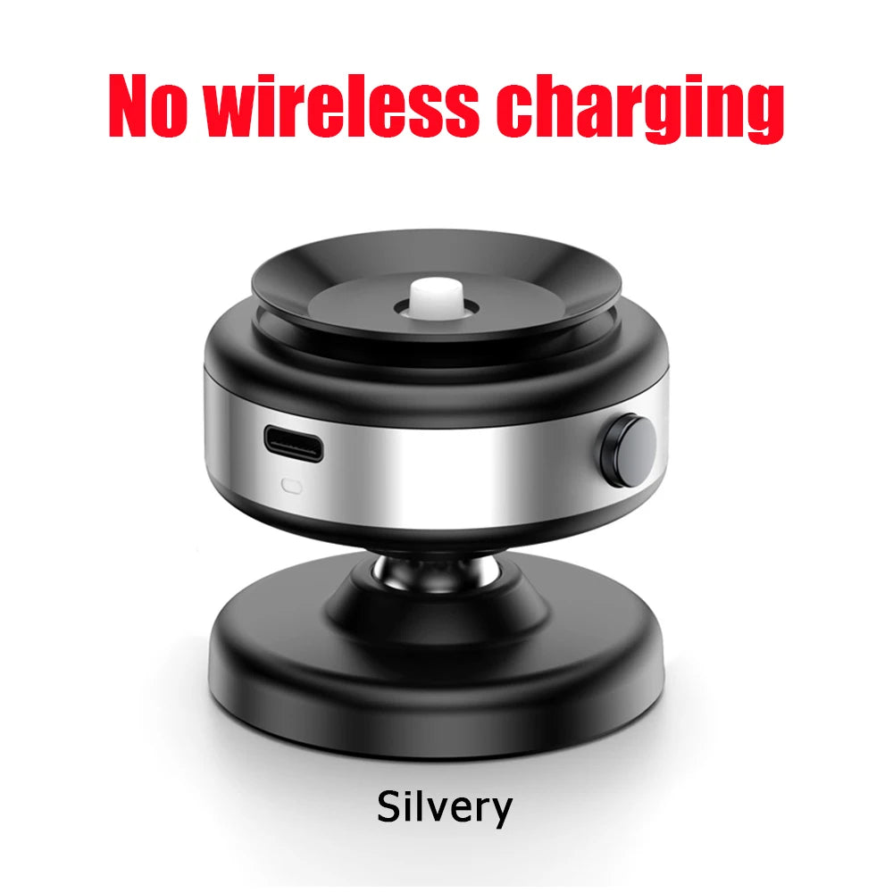 Car Magnetic Vacuum Phone Holder 360° Swivel Wireless Charging Bracket Dashboard Support GPS in Car For iPhone 14 15 Samsung