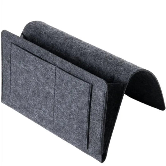 Storage Hang Bag Felt Dormitory Bed Sofa Bedroom Carpet Store Content For CD Magazines, Stationery Pad Mobile Phones Sundries